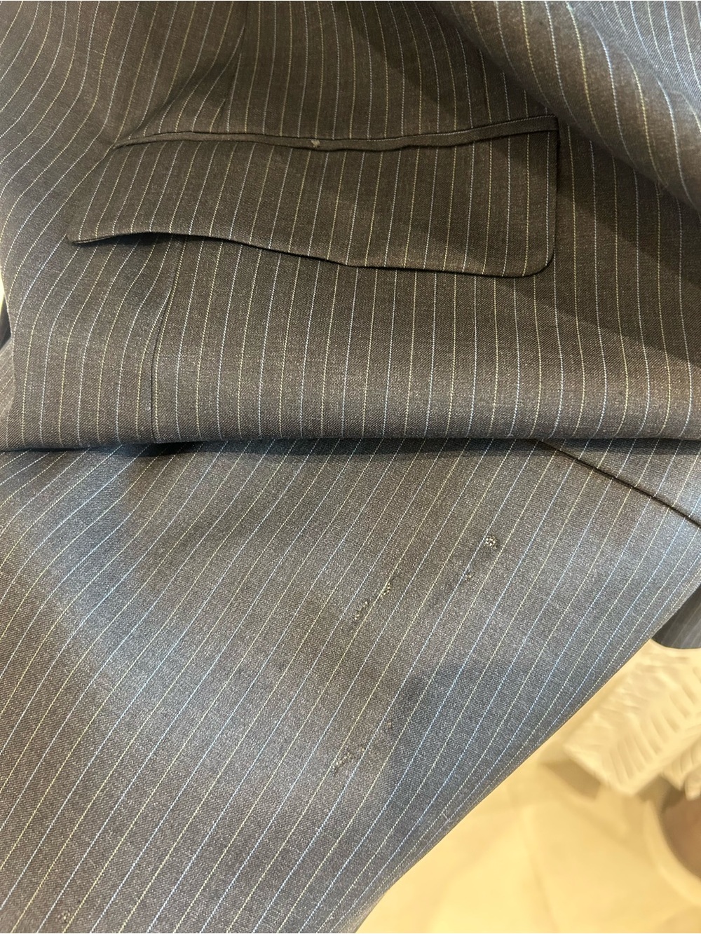 Burberry Men's Pinstripe Suit Jacket - Picture 8 of 13